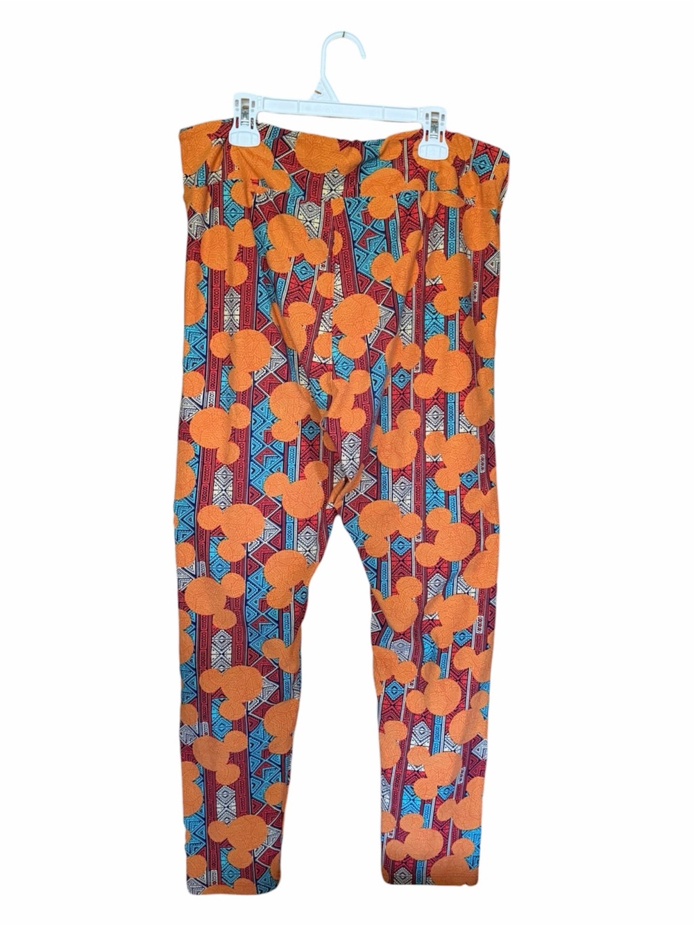 LuLaRoe Orange Mickey Leggings
